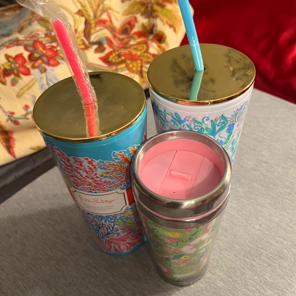 3 Lilly Pulitzer Tumblers - Picture 5 of 10